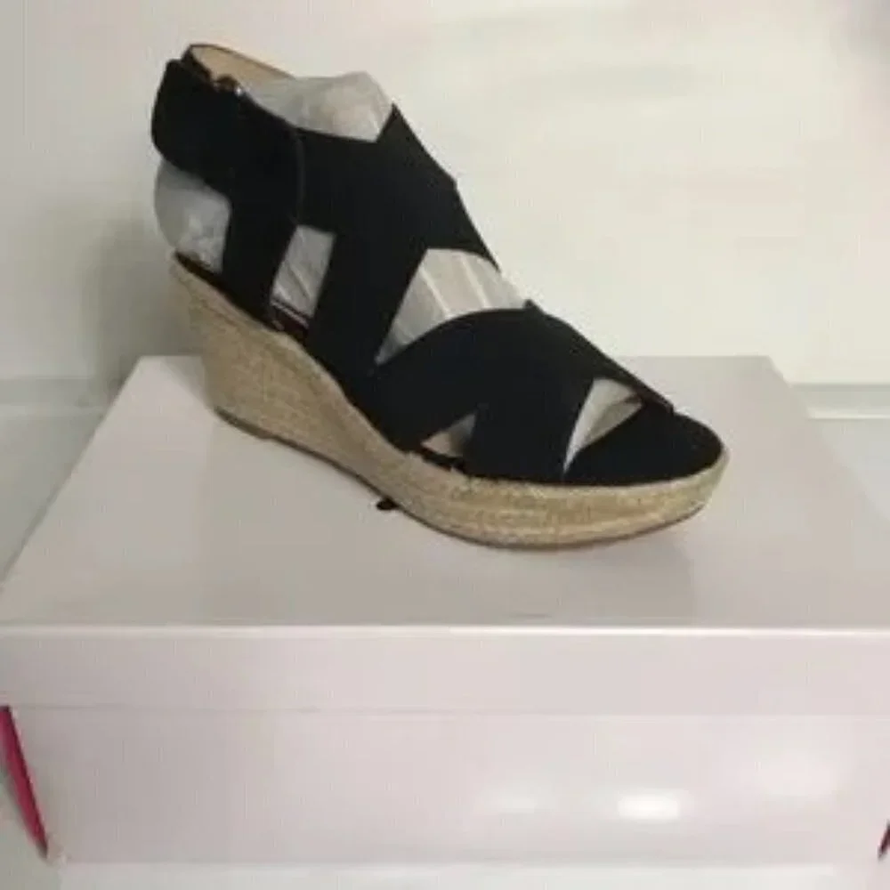 Isaac Mizrahi Crisscross Strap Wedge Espadrilles